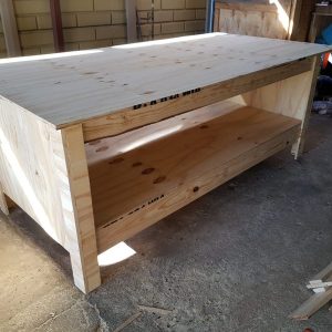 large wooden workshop workbench in South Africa