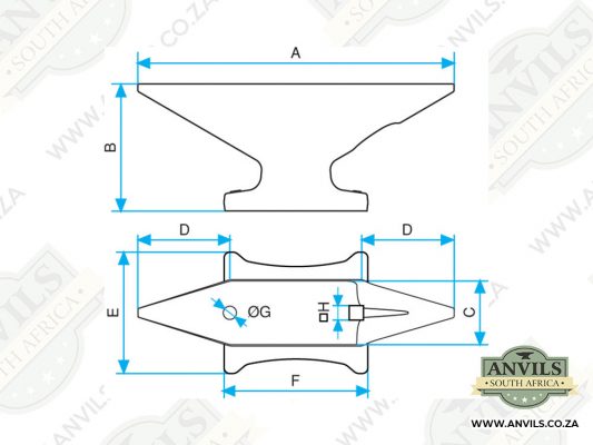 Kanca Drop Forged Double Horn Anvil Shop 2 35kg Kanca Drop Forged Double Horn Anvil