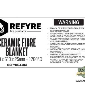 Ceramic Fibre Blanket Label