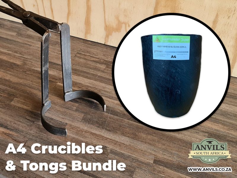 A4 Crucibles and Tongs Bundle A4 Crucibles (2 Pack) and Tongs Bundle