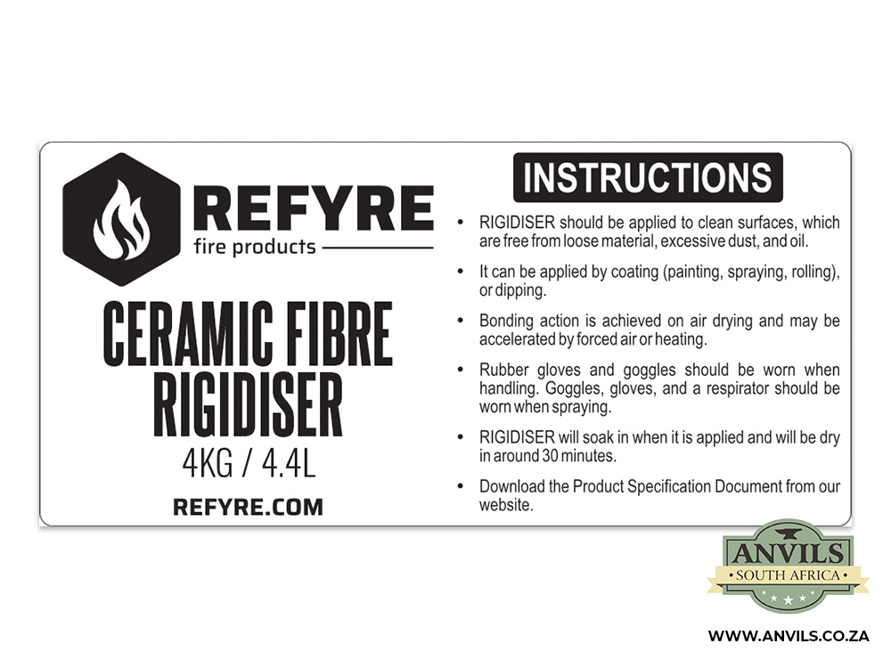 Ceramic Fibre Rigidiser 4kg Label